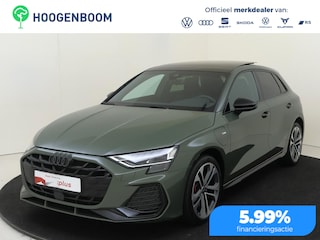 Audi A3 Sportback 45 TFSI e S edition Competition | SoH 100% | Panoramadak | Sportstoelen met rode stiksels | Parkeerassistent | LED matrix verlichting | Dodehoek detectie | Navigatie Plus | Optiek zwart Plus | Stoelverwarming |