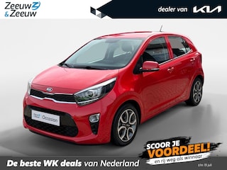 Kia Picanto 1.0 CVVT First Edition | Apple Carplay/ Android Auto | Navigatiesysteem | Cruise Control | Climate Control | Parkeercamera Achter | Lichtsensor | 15" Lichtmetalen Velgen