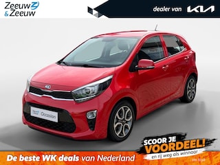 Kia Picanto 1.0 CVVT First Edition | Apple Carplay/ Android Auto | Navigatiesysteem | Cruise Control | Climate Control | Parkeercamera Achter | Lichtsensor | 15" Lichtmetalen Velgen