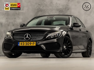 Mercedes-Benz C-klasse 180 Sport 156Pk Automaat (NAVIGATIE, DIAMOND GRILL, LEDER, STOELVERWARMING, ELEK SPORTSTOELEN, CRUISE, PARKEERSENSOREN, NIEUWSTAAT)