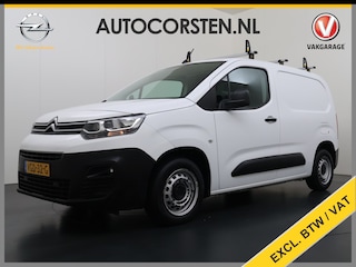 Citroën Berlingo 1.5 HDI Navi* Laadruimte-Airco Trekhaak Apple Carplay Android Auto Cruise Control Pdc Club Dakdragers Schuifdeur Betonplex Vloer Wandbetimmering 1.230KG Trekgewicht Euro 6