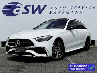 Mercedes-Benz C-klasse Estate 300 e AMG Line | Pano | Trekhaak | Distronic | Memory | 360* Camera
