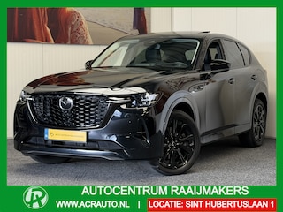 Mazda CX-60 2.5 e- HOMURA SKYACTIV PHEV EXCLUSIVE-LINE HEAD-UP DISPLAY ADAPTIVE CRUISE CONTROL PANORAMA SCHUIF/KANTELDAK RIJSTROOKSENSOREN DODEHOEKSENSOREN 360 CAMERA ZEER MOOI !!