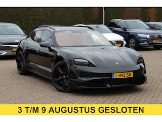 Porsche Taycan Turbo S 93 kWh / SoH 90,9% / Panoramadak / 360Camera / Head-up / Passenger Display / Luchtvering / 21'' / Bose / Keyless / Sportdesign+Chrono / Stoelventilatie+Verwarming / Stuurverwarming / Dodehoek / DAB