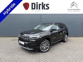 Jeep Compass 1.5T e-Hybrid Summit (Leder incl verwarming/koeling/geheugen - Elektrische Klep - Adaptieve Cruise Controle - LED - Keyless Entry - 360gr Camera - Navigatie - Apple Carplay)