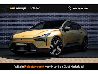 Polestar 4 Long Range Single motor Plus 100 kWh | 22kW Lader | Warmtepomp | Lichtmetalen Velgen 21 inch | Head-up Display | 360 Graden Camera | Parkeersensoren | Keyless Entry | Elektrische Achterklep | Elektrisch Verstelbare Voorstoelen / Stuur | Stoelverwarming