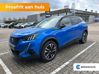 Peugeot 2008 EV GT Pack 50 kWh Panorama Dak | Stoelverwarming | Leder | Elek. Stoel met Massage | Parkeersensoren | Achteruitrijcamera | Afwijkende dakkleur | Airco (automatisch)