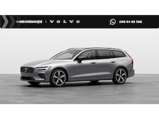 Volvo V60 2.0 T6 Plug-in hybrid AWD Ultra Dark | Sportstoelen | Schuif-/Kanteldak | Full-LED | Adaptieve Cruise Control | Head-Up Display | Stoelverwarming Voor en Achter | 19" | Getint Glas | Harman Kardon Audio | BLIS |