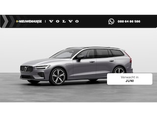 Volvo V60 2.0 T6 Plug-in hybrid AWD Ultra Dark | Sportstoelen | Schuif-/Kanteldak | Full-LED | Adaptieve Cruise Control | Head-Up Display | Stoelverwarming Voor en Achter | 19" | Getint Glas | Harman Kardon Audio | BLIS |