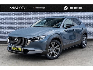 Mazda CX-30 2.0 e-SkyActiv-X M Hybrid Luxury | Trekhaak | Schuifdak | Lederen Bekleding | Bose Audio | Head-up Display | Lichtmetalen Velgen | Elektrische Achterklep | Keyless Entry | Navigatie | Apple Carplay Android Auto | Achteruitrijcamera | Parkeersensoren