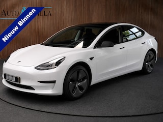 Tesla Model 3 RWD Plus 60 kWh SOH: 95.0% Panodak Full Self 3 Leer 360° ACC Climate Stuur- & Stoelverwarming voor & achter LM velgen PDC Elektr. achterklep Elektr. verst. stuurwiel Elektr. verstelb. stoelen Metallic lak  1e Eigenaar BTW auto