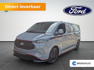 Ford Transit Custom Grey Platinum 320 L2 Plug-in Hybrid | Maxton | Leder | 17''' | Navigatie | 360 Camera | Adaptive Cruise | BLIS | LED | Striping | Dubbele Schuifdeur