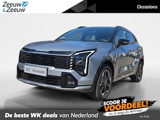 Kia Sportage 1.6 T-GDi Hybrid GT-PlusLine | Schuif/kanteldak | Lederen bekleding | 360 Graden camera | Head up display | Elektrische achterklep | Elektrische stoel verstelling met geheugen | Stoel verwarming + ventilatie voor | Dodehoek camera | Draadloze oplader | Adaptive onderstel | DEMO