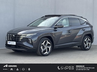 Hyundai Tucson 1.6 T-GDI HEV 230pk Premium Sky / Dealer onderhouden / Glazen schuif- en kanteldak / Trekgewicht 1650 kg / Elektrische achterklep / Stuur- Stoel & Achterbank verwarming / Rondomzicht camera / Stoelventilatie / Adaptief cruise control / Krell Audio Systeem /