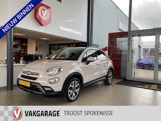 Fiat 500X Cross 1.4 Turbo MultiAir Cross,Navigatie,Parkeerassistent,Climate&Cruisecontrol,Spraakbediening,Keyless,Halfleder,Aux Usb Aansluiting,17 Inch Lmv