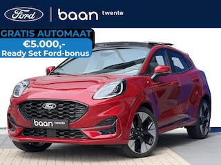 Ford Puma 1.0 Turbo 125pk Mild Hybride ST-Line X Automaat | full options | panorama dak | 19 inch | driver assistance pack | 360 graden camera | blis | winterpack | adaptieve cruise. | uit voorraad leverbaar! | fantastic red