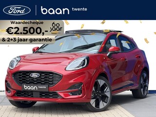 Ford Puma 1.0 Turbo 125pk Mild Hybride ST-Line X Automaat | full options | panorama dak | 19 inch | driver assistance pack | 360 graden camera | blis | winterpack | adaptieve cruise. | uit voorraad leverbaar! | fantastic red