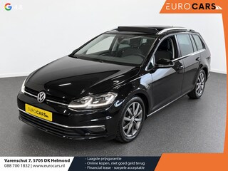 Volkswagen Golf Variant 1.5 TSI Highline 150pk Automaat Panoramadak Trekhaak Navigatie Apple Carplay Android Auto Camera Parkeersensoren Adaptive Cruise Control Full Led Stoelverwarming Climate Control Lichtmetalen velgen