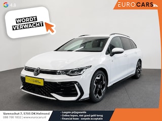 Volkswagen Golf Variant 1.5 eTSI R-Line Business Digital Cockpit 12.9 inch Touchscreen Camera ACC Lane Assist Side Assist CarPlay DAB Climatronic Stoelverwarming Privacy Glass 17 inch LM Velgen Pure White
