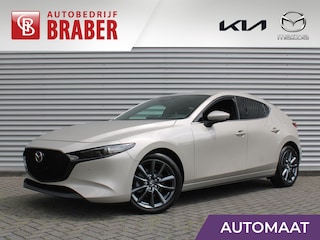 Mazda 3 2.5 e-SkyActiv-G M Hybrid 140 Exclusive-line | Nieuw | Stuur-/stoelverwarming | 360 Camera | Dodehoek detectie | HUD | Bose audio | 18" LM | LED |