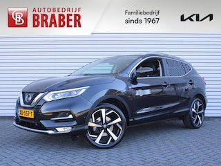 Nissan Qashqai 1.2 Tekna | Trekhaak | 360 Camera | Pano dak | Stoel-/voorruitverwarming | Dodehoek detectie | Elek. stoelverstelling | Clima | 19" LM | 1e eigenaar |