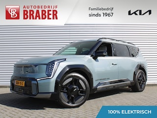 Kia EV9 GT-Line AWD 99.8 kWh | 7-zits | Stuur-/stoelverwarming + ventilatie v+a | 360 Camera | Schuifdak | Elek. stoelverstelling +  achterklep | HUD | Leer | 21" LM |