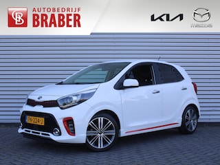 Kia Picanto 1.2 CVVT GT-Line | Stuur-/stoelverwarming | 16" LM | Clima | Draadloze telefoonlader | Camera | Navi | PDC | Apple Carplay/Android Auto | Cruise | Keyless |