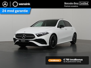 Mercedes-Benz A-klasse 180 Star Edition AMG Line | Night | Keyless go | Multispaaks | Sfeerverlichting | Stoelverwarming | Panoramadak | Achteruitrijcamera |