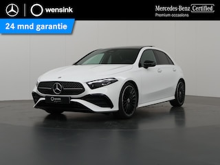 Mercedes-Benz A-klasse 180 Star Edition AMG Line | Night | Keyless go | Multispaaks | Sfeerverlichting | Stoelverwarming | Panoramadak | Achteruitrijcamera |