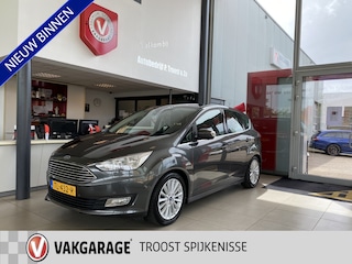 Ford C-MAX 1.0 Titanium,Nieuwstaat,Unieke Kilometerstand,100% Onderhouden,Navigatie,Achteruitrijcamera,Spraakbediening,Keyless,Trekhaak,Climate&Cruisecontrol,V&A Sensoren,17 Inch Lmv