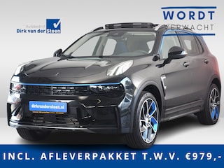 Lynk & Co 01 1.5 | 6.6 kWh laden | 360° Camera | Botsherkenning | Panoramadak | Pilot Assist | Achteruitrijcamera | Apple CarPlay/ Android Auto | Parkeersensoren voor- en achter | Memory Bestuurdersstoel | Na