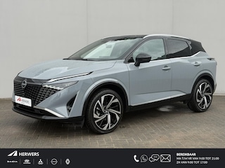 Nissan Qashqai 1.3 MHEV Xtronic Tekna Plus / Panoramadak / Fabrieksgarantie tot 2-2028 / HUD / BOSE / ACC / Luxe Lederen Bekleding / StoelMassage / Stoel & Stuurwiel Verwarming / Elektr. Stoelen / Elektr. Achterklep / Memory Stoelen / All Season Banden /