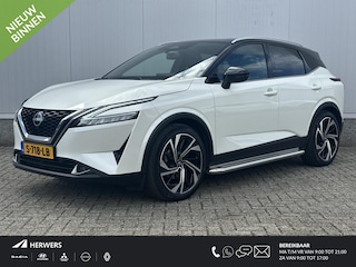Nissan Qashqai 1.3 MHEV Xtronic Tekna Plus / Panoramadak  / BOSE / ACC / Luxe Lederen Bekleding  / Stoel & Stuurwiel Verwarming / Elektr. Stoelen / Elektr. Achterklep / Memory Stoelen /