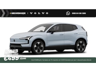 Volvo EX30 P3 Plus Europa | Google | Adaptieve Cruise Control | Keyless | Stoel-/Stuurverwarming | DAB | Getint Glas | Draadloos Opladen Telefoon | Elek. Stoelen | Camera | LED Koplampen | Sfeerverlichting | Dodehoekdetectie | Park Assist | 18" LM