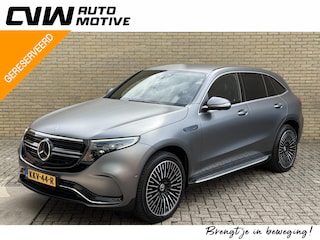 Mercedes-Benz EQC 400 4MATIC AMG Line 80 kWh | 360 camera | Burmester | 21 inch | Sfeerverlichting | Sportstoelen | Stoelverwarming&koeling | Apple CarPlay | Adaptieve cruise | Selenite gray (Magno paint) | Matrix-LED | Treeplanken | Lederen bekleding | Volledig dealeronderhouden