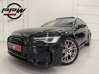 Audi A6 Avant 55 TFSI e quattro Competition PANO/TREKHAAK/B&O/20"/MEMORY/SFEER/MATRIX/ACC/CAMERA/BLACK-OPTIC/NET GROTE OH BEURT GEHAD MET RONDOM NW REMMEN/BANDEN ALLES!!/BLACK ALL BLACK