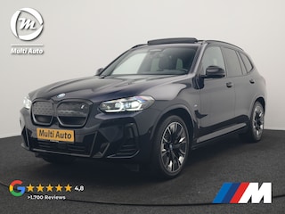 BMW X3 iX3 Sport 80 kWh 286pk Dealer O.H. | Trekhaak Af Fabriek | Panodak | Head Up | Adaptive Cruise | 360 Camera | Adaptief Onderstel | Harman / Kardon | Lederen Sportstoelen Memory & Verwarmd | Keyless | Blis | Apple Carplay | Sfeerverlichting | Navigatie | DAB | 20"L.M |