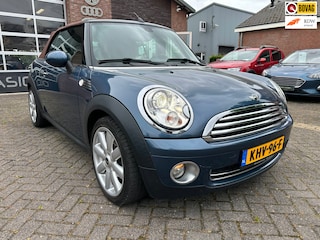 Mini Cooper Cabrio 1.6 Luxe uitvoering met Bruin Leder int.