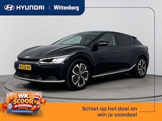 Kia EV6 PLUS 77.4 kWh | SoH 96% | TREKHAAK | NAVI | CLIMA | CRUISE ADAPT. | CAMERA | WARMTEPOMP | 19'' LM VELGEN | LEDER | STUUR- & INTERIEUR VERWARMING |