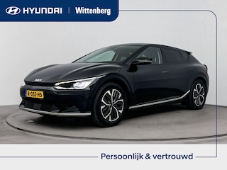 Kia EV6 PLUS 77.4 kWh | SoH 96% | TREKHAAK | NAVI | CLIMA | CRUISE ADAPT. | CAMERA | WARMTEPOMP | 19'' LM VELGEN | LEDER | STUUR- & INTERIEUR VERWARMING |