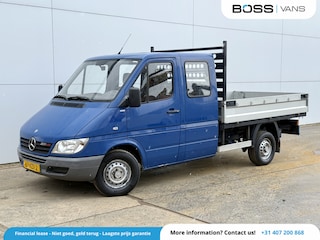 Mercedes-Benz Sprinter 208 2.2 CDI Dubbele Cabine Trekhaak 6 Personen Open laadbak Pritische