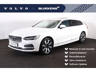 Volvo V90 T6 Recharge AWD Plus Bright - Panorama/schuifdak - IntelliSafe Assist & Surround - 360º Camera - Harman/Kardon audio - Verwarmde voorstoelen, stuur & achterbank - Parkeersensoren voor & achter - Elektr. bedienb. voorstoelen met geheugen - Head up display - Extra getint glas - 19' LMV