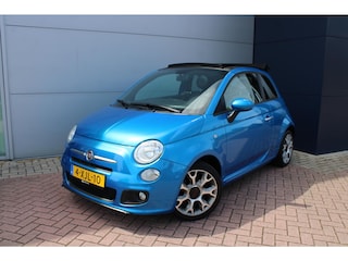 Fiat 500 0.9 TwinAir Turbo 500S Cabrio Airco Halfleer Super mooi