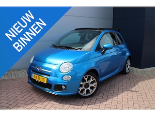 Fiat 500 0.9 TwinAir Turbo 500S Cabrio Airco Halfleer Super mooi