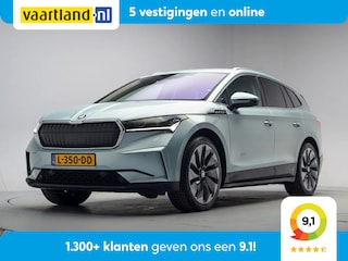 Skoda Enyaq iV 80 First Edition 3-Fase [ Leder Trekhaak Warmtepomp Apple / Android cruise Navi ]