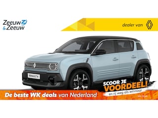 Renault 4 comfort range techno canvas dak 52 kWh | Profiteer nu van €1.800,- Zeeuw & Zeeuw voorraadkorting | NU met GRATIS 5 jaar fabrieksgarantie | 392KM Actieradius | NU te bestellen |