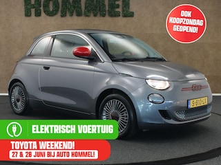 Fiat 500 RED 42 kWh - ORIGINEEL NEDERLANDSE AUTO - 3 FASE LADEN - CLIMATE CONTROL - BLUETOOTH - DAB AUDIO - LICHT METALEN VELGEN - CRUISE CONTROL - PARKEERSENSOREN ACHTER - NAVIGATIE