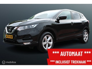 Nissan Qashqai 1.2 N-Connecta Automaat, Trekhaak, Pdc voor + achter + camera, Cruise, Clima, Donker glas, Stoelverwarming, All season banden