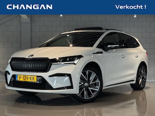 Skoda Enyaq iV Sportline 80 |Warmtepomp | E-Trekhaak | SOH 94% | Pano