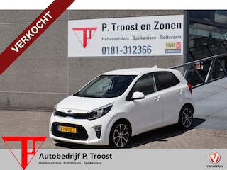 Kia Picanto 1.0 CVVT Design Edition Achteruitrijcamera/Cruise control/Climate control/Lederen bekleding/Navigatie/Elektrisch inklapbare spiegels/Licht metalen velgen/Led dagrijverlichting
